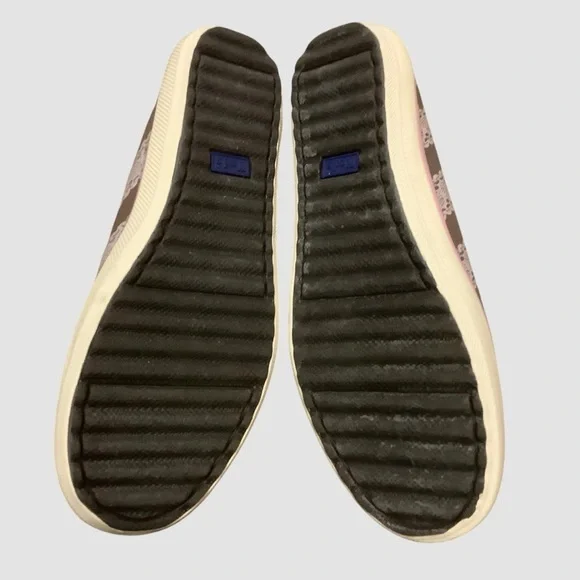 Keds Brown and Pink Flats with Striped Lace Print Design/ Size 6.5 - Picture 8 of 13